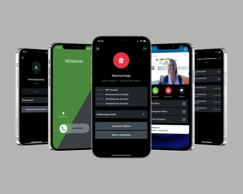 Loxone aplikacija za pametni dom omogoča nadzor varnosti, naprav in avtomatizacije prek mobilnega telefona.